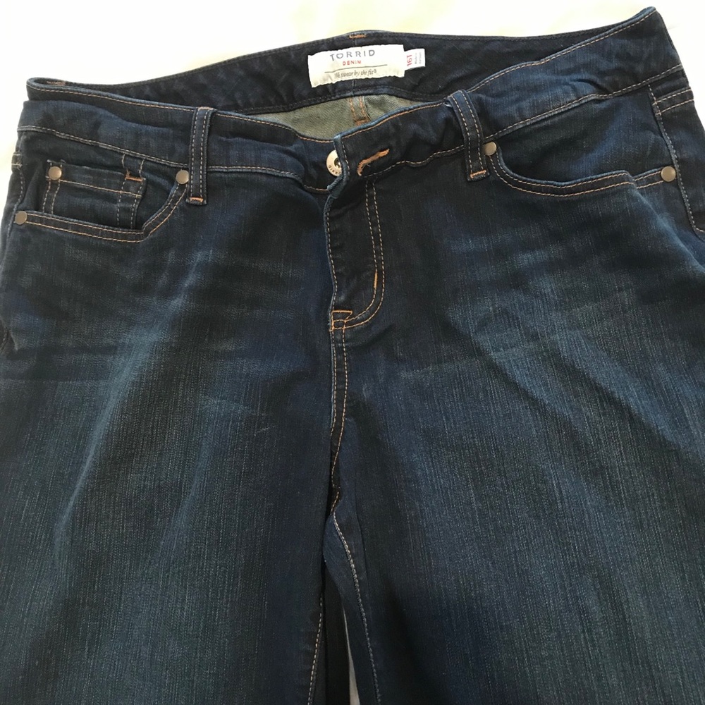 Torrid tall relaxed boot jean vintage dark wash